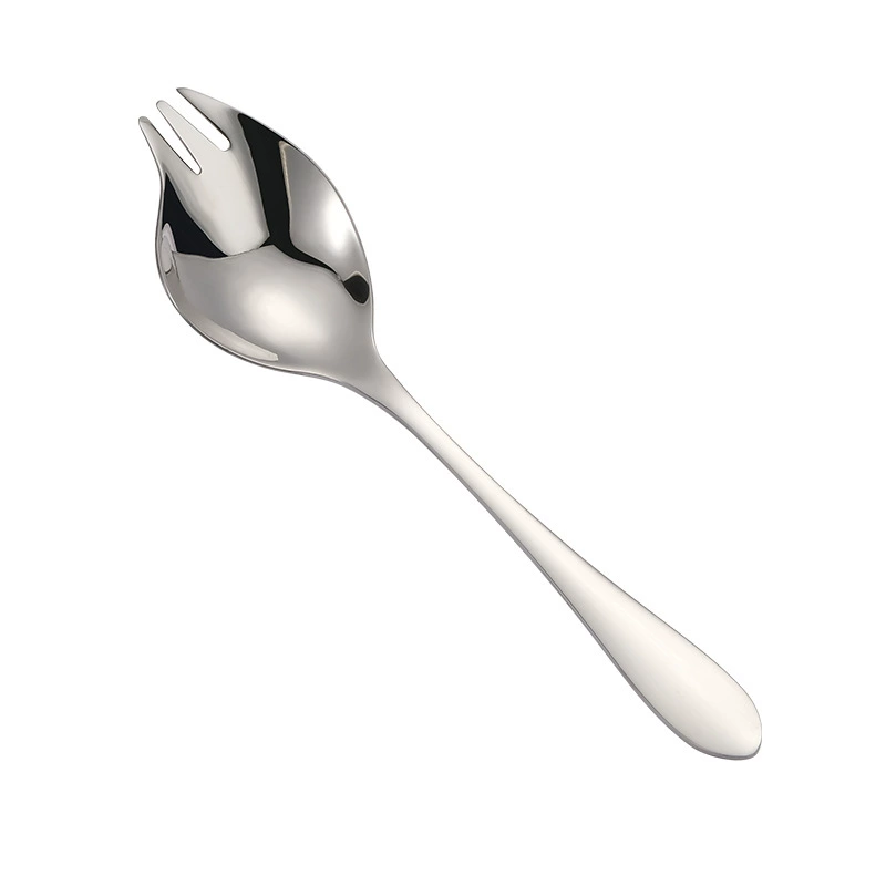 Amazon Creative Stainless Steel Multifunctional Fork Spoon Integrated Eat Instant Noodle Spoon Spoon Fruit Salad Sarawan