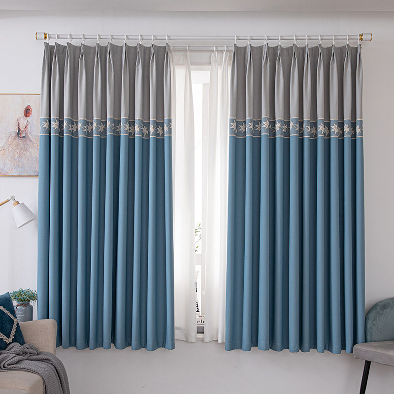 Thickened New Curtains for Living Room, Finished Bay Window Short Curtains, Simple Balcony Bedroom, Heat Insulation, Shading and Sun Protection