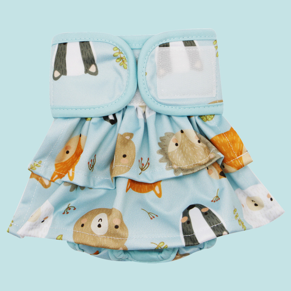 Asenappy pantalones fisiológicos para perros pañales para perros mascotas hembra perro lavable falda pantalones de seguridad anti-acoso durante el período fisiológico