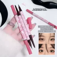 Hello ya двойные эффекты подводка для глаз подводка для глаз ручка два в одном очень тонкий водонепроницаемый анти-пот без обморока