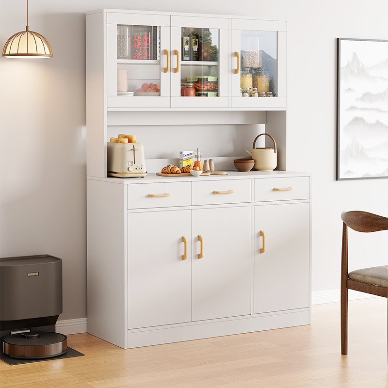 Modern Simple Sideboard Cabinet Living Room Wall Household Wine Cabinet Restaurant Storage Cabinet Multifunctional Kitchen Cabinet Bowl Cabinet