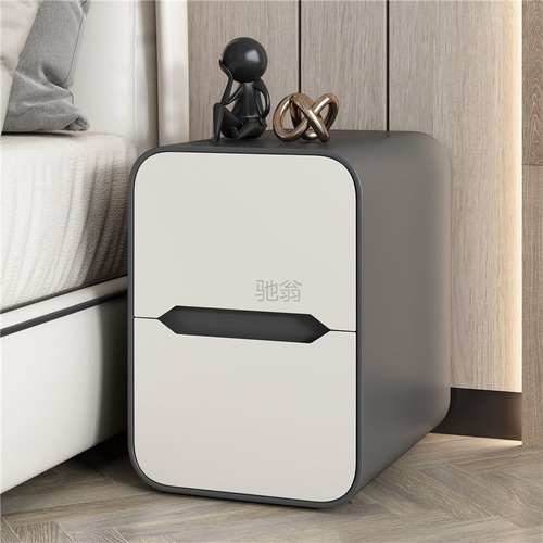 3L floor-standing narrow-edge all-wood bedroom ultra-narrow gap mini nightstand small modern minimalist luxury high-end