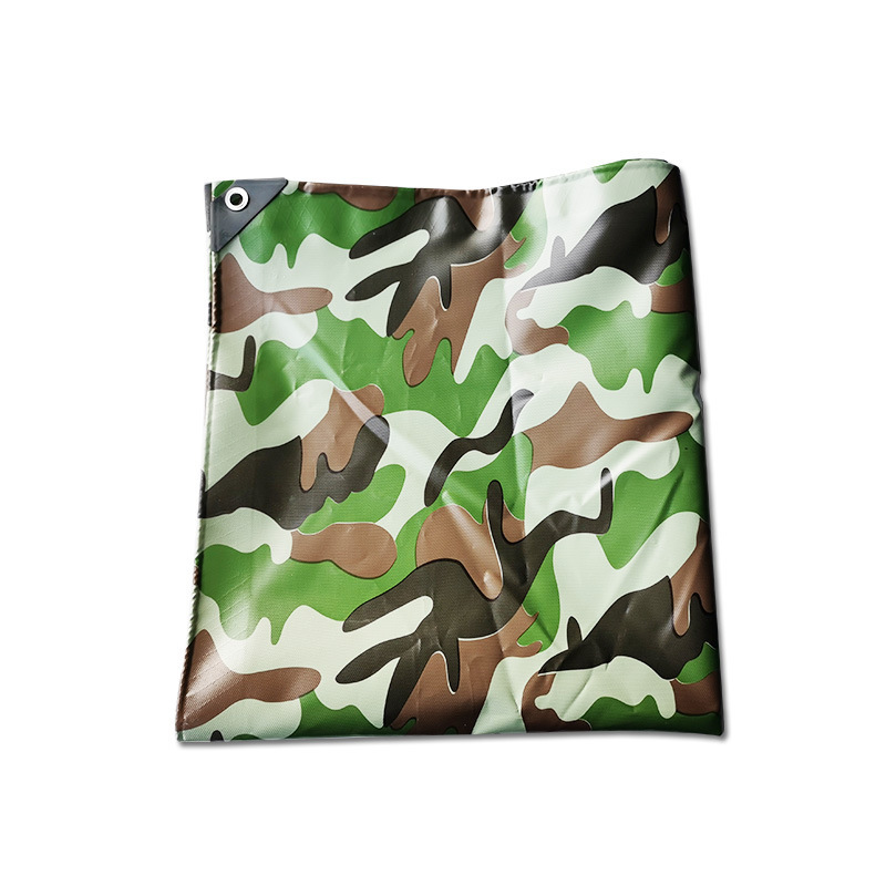 PVC刀刮迷彩布户外防晒防尘篷布货车雨篷盖布涂塑布现货批发