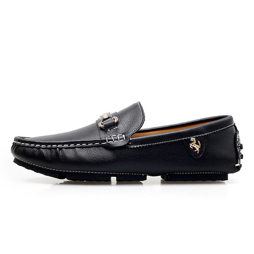 Loafers flat slip-on men's casual low-top men's wide size bean pod shoes