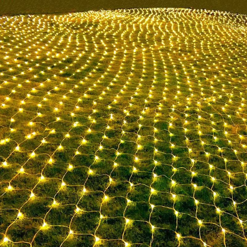 Luz solar de red de pesca LED lámpara de jardín rural lámpara decorativa al aire libre lámpara de color resistente al agua lámpara de rejilla 2026 nuevo