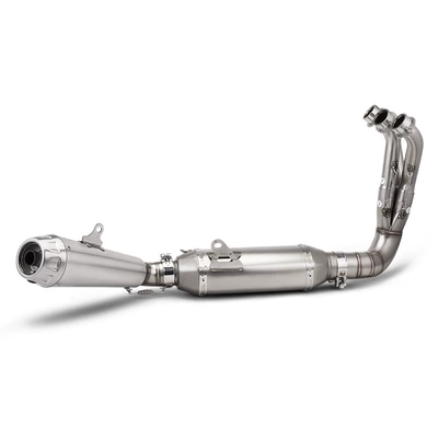 Motorcycle exhaust pipe — rear silencer