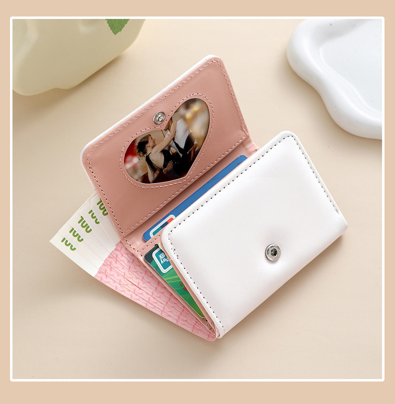 48g Weight Hidden Buckle Closure Type Small Wallets Bags Type 1 Piece Quantity Daily Occasion Pu Leather Material Star Pattern All Seasons Season Women's Gender Cute Style Square Shape Women's Star Pu Leather Hidden Buckle Small Wallets 7