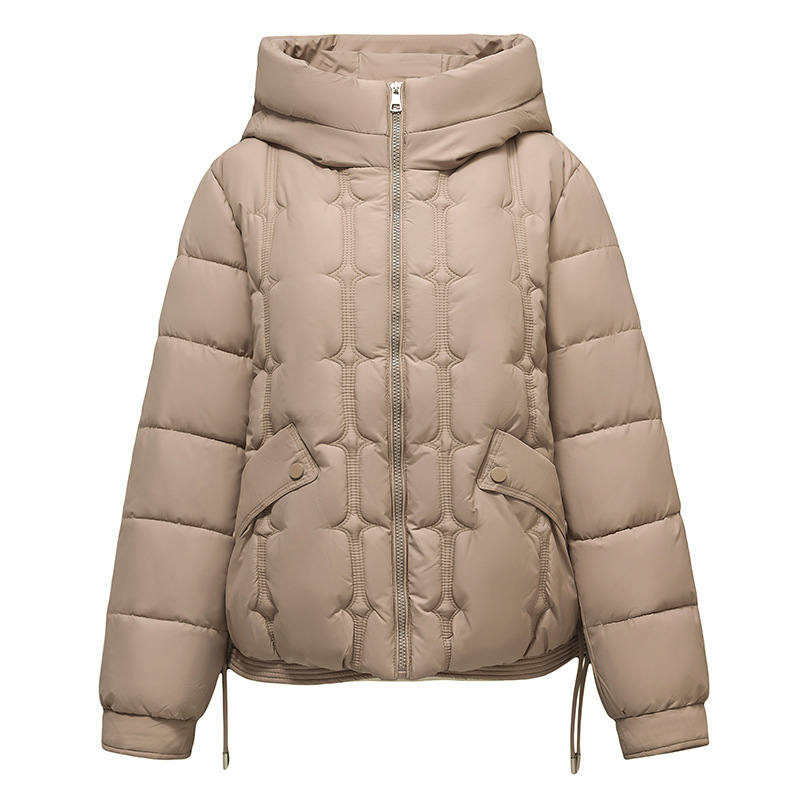 Moda de algodón caliente espeso para mujeres 2024 invierno nuevo estilo coreano casual suelto delgado abrigo de algodón