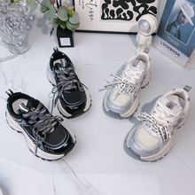 巴黎老爹鞋女2025秋冬新款爆款厚底休闲慢跑运动鞋超火增高