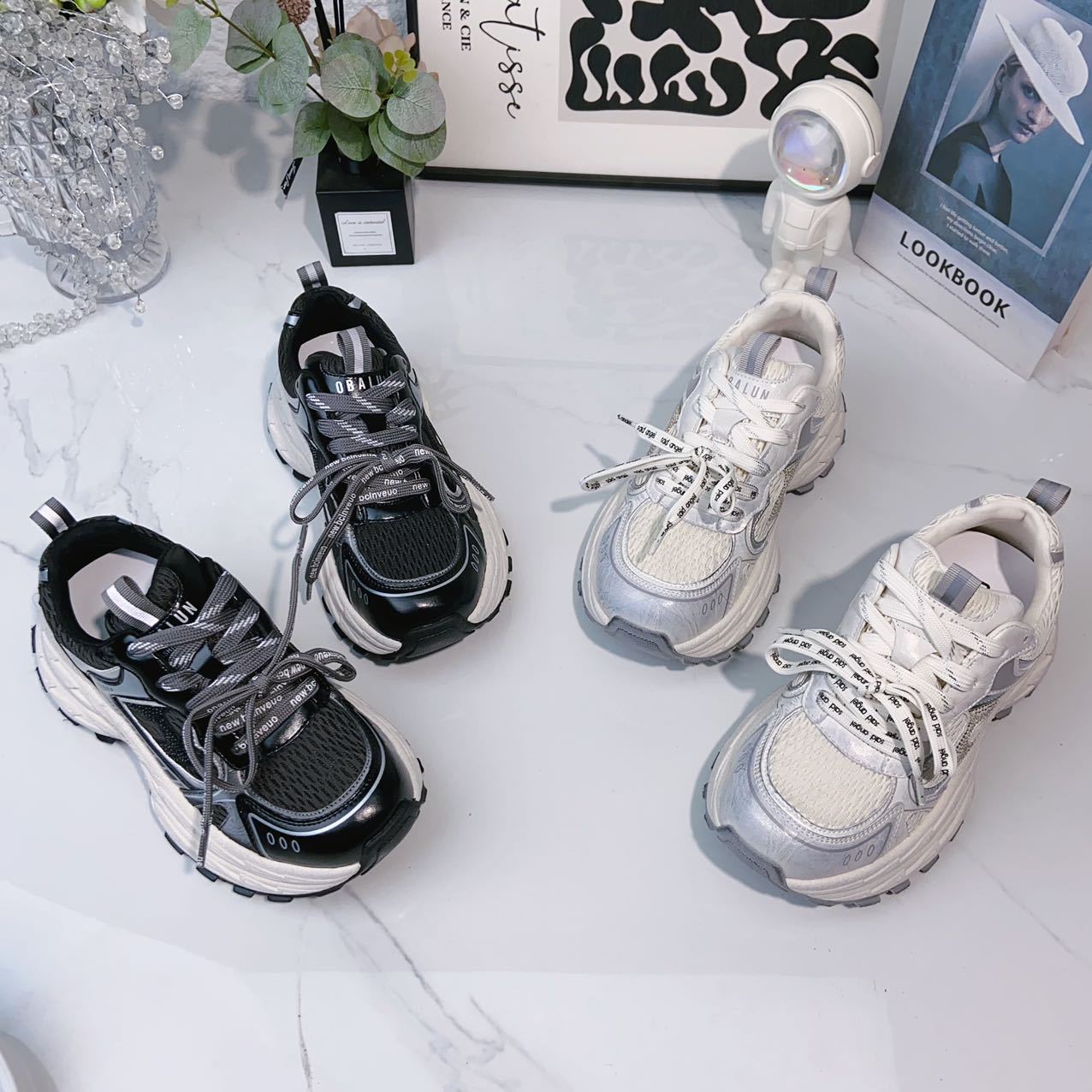 巴黎老爹鞋女2025秋冬新款爆款厚底休闲慢跑运动鞋超火增高