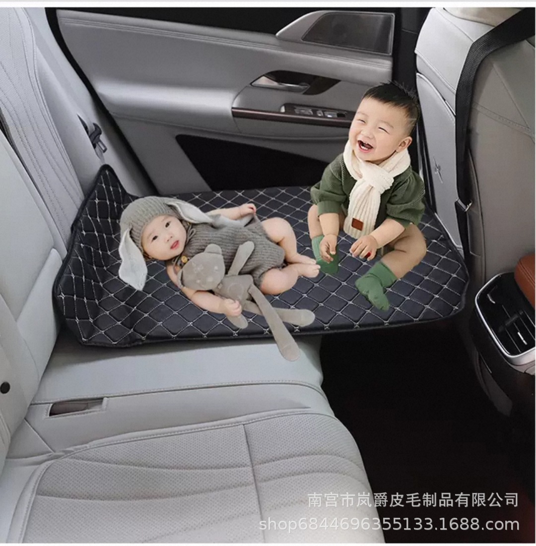 Electric Three- and Four-Wheel Vehicle Rear Seat Foldable Thickened Car Bed for Young Children and Babies to Lie down in the Car Sleeping Pad
