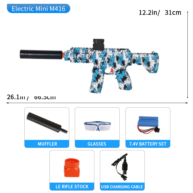 Pistola de gel blaster eléctrica para niños