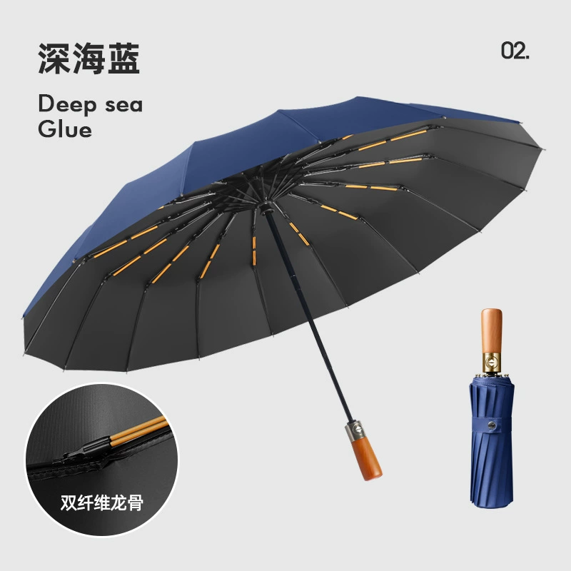 Automatic big umbrella solar-powered, fully automatic, sun protection, UV protection