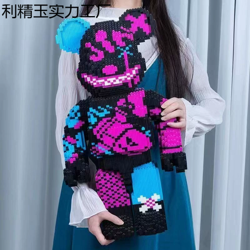 Совместим с LEGO Jinx Violent Bear Building Blocks Rampage Loli Puzzle Ornaments для мальчиков и девочек, развивающие интеллект, сборка игрушек