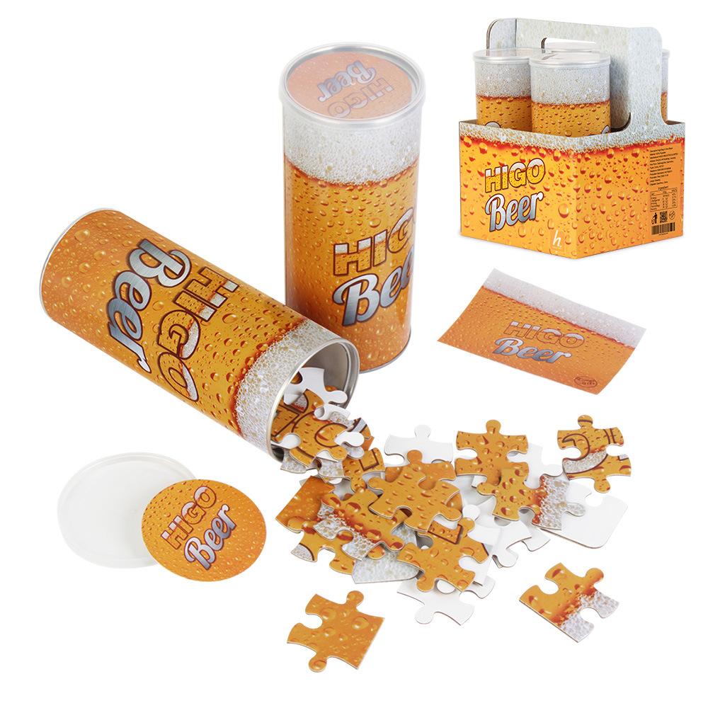 Higo Beer海歌创意罐装啤酒拼图 新型创意啤酒节促销礼品 伴手礼