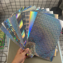 跨境纹路现货250克10种镭射花纹卡纸银卡纸金属纸A4幻彩镭射特种