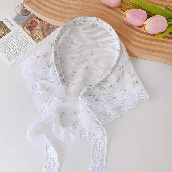 4# triangle scarf headband-cherry light pink