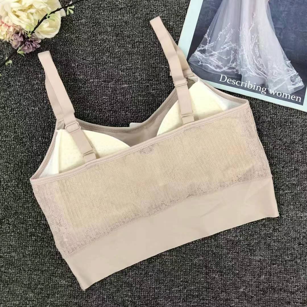 Nueva taza fija sin costuras de alta calidad, chaleco de dama sin anillo de acero, bra de yoga, ropa interior deportiva, mujer al por mayor