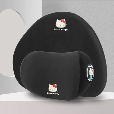 Waist support, Lumbar Support Driving Waist Protector - kt004-2-classic-black-headrest1kt005-2-lumbar-support1-memory-foam-inner-core-four-seasons-double-yarn-soft-style