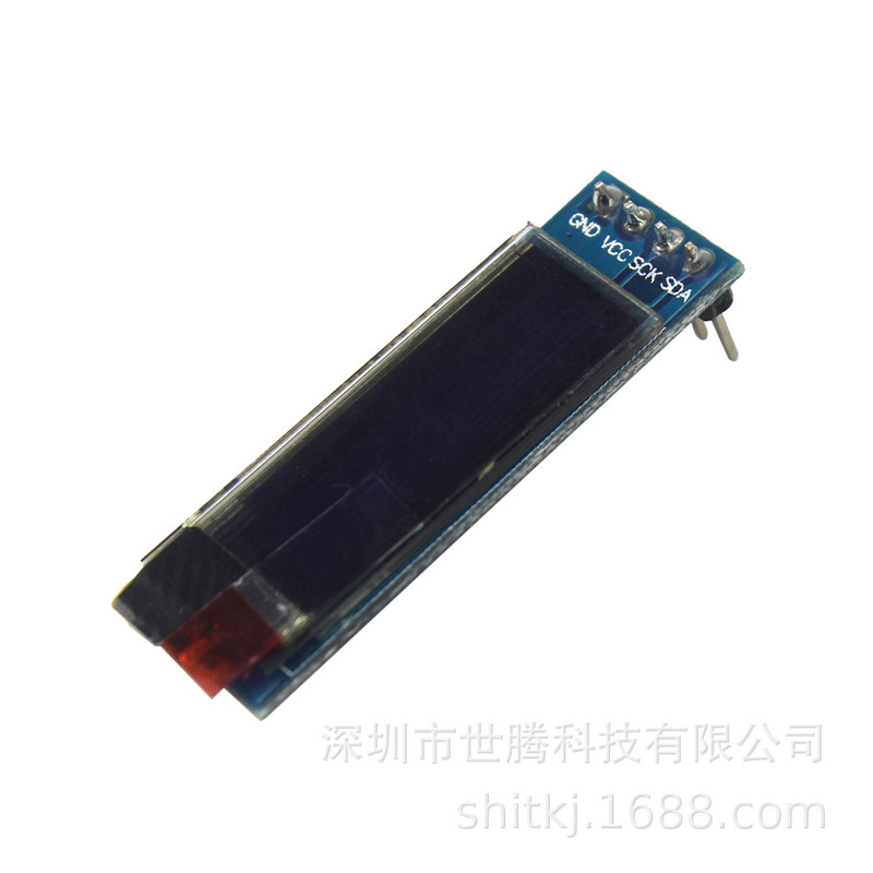 0.91inch Display 128X32 White Blue Light Oled Lcd Screen Module Iic High Definition Highlight Wide Viewing Angle