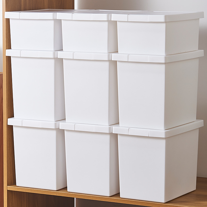 Plastic storage box for bedroom