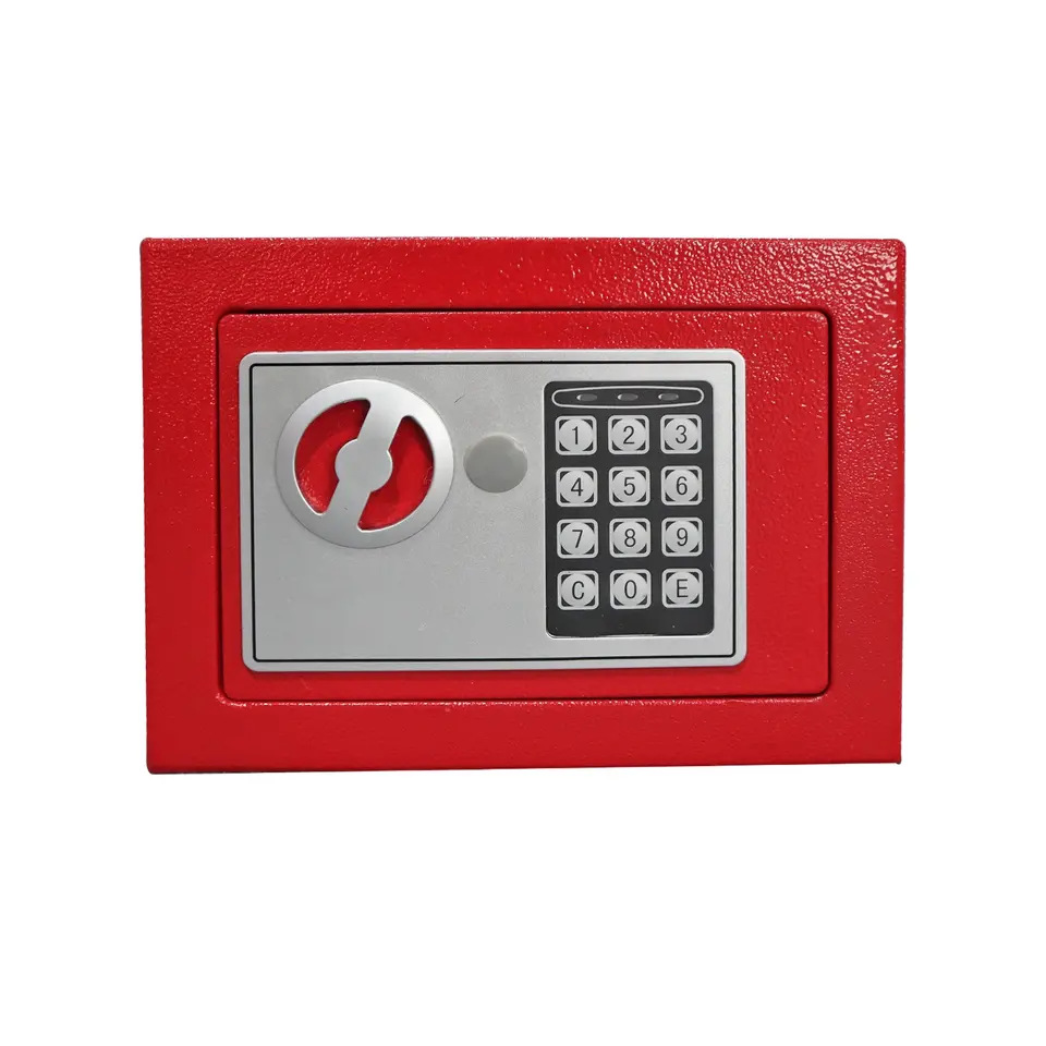 17E小型迷你密码电子源头厂家批发保险柜保险箱家用防盗私密