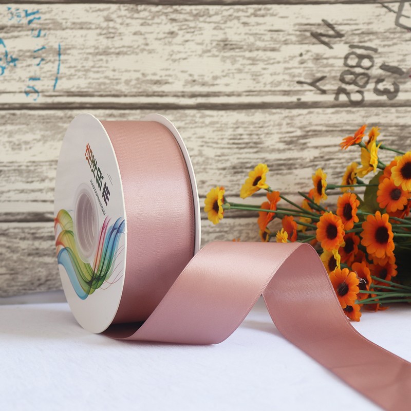 Cinta de satén de doble cara de 4 cm para manualidades, cinta de poliéster, cinta para flores, cinta de seda, cinta para decoración de pasteles, cinta para cajas de regalo, accesorios para el cabello, lazos para regalo image 32