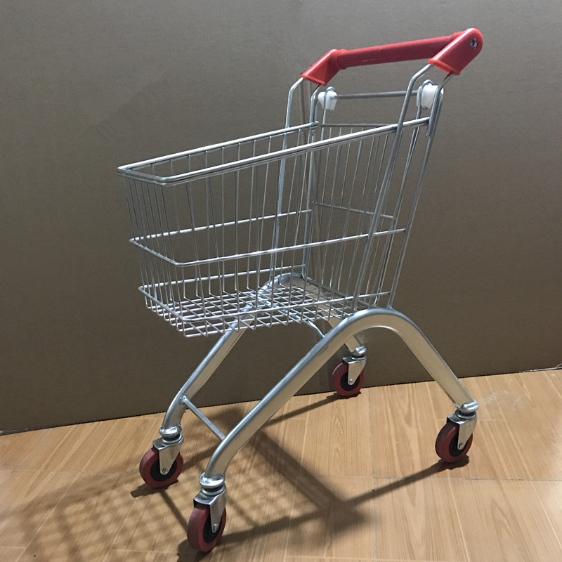 Carrito de compras de supermercado de doble capa, carrito de bar, carrito KTV, carrito rosa, máquina de muñecas.