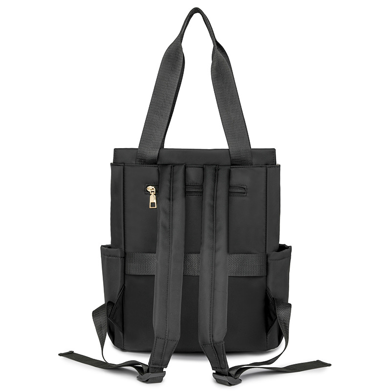 Mochila de mujer salvaje de color puro 2024 nueva mochila portátil de moda, bolso de viaje ligero y de gran capacidad