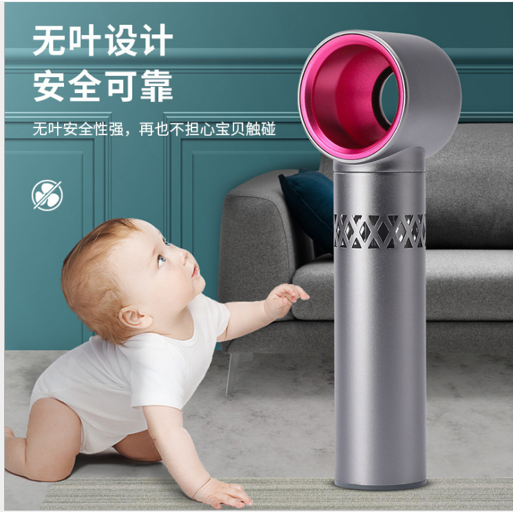 new pattern Mini No leaves Fan originality hold portable usb charge summer gift desktop Take it with you Fan