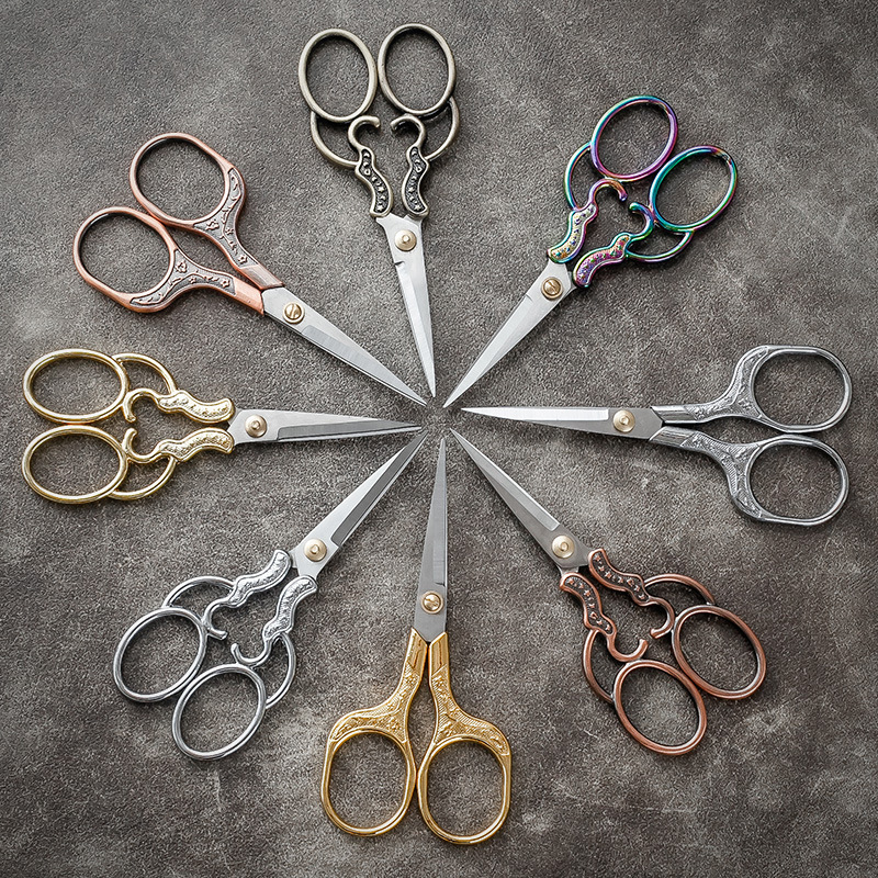 Wholesale retro European-style small scissors tea bag scissors household packaging tea scissors tea art tea ceremony accessories