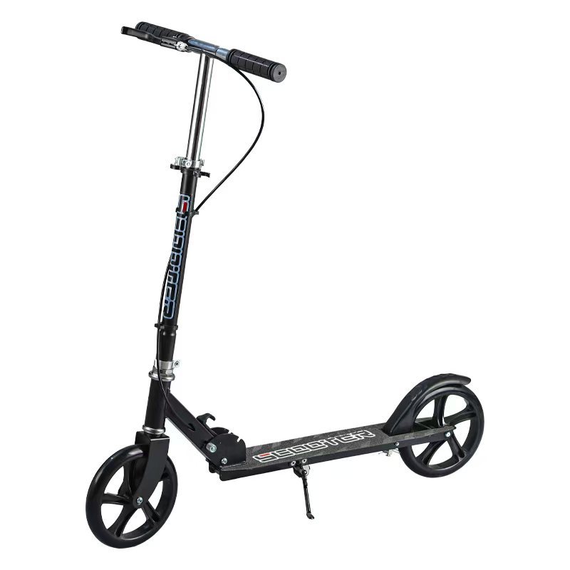 Nuevo scooter infantil resistente, scooter urbano plegable de dos ruedas grandes para jóvenes, con freno de mano para adultos.