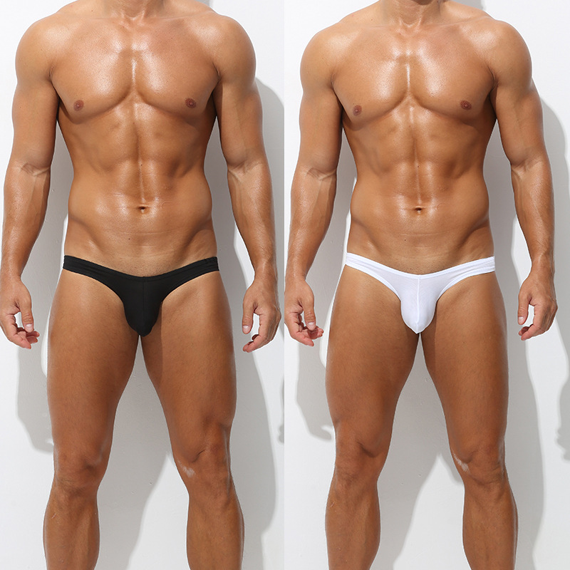 Men's bikini briefs U-shaped bag ultra-low waist hip men's underwear modal fashion tight pants head
