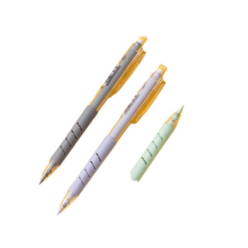 DELIGO SH173 lápiz de actividad simple y pequeño lápiz automático de estudiantes fresco 0.7 lápiz de presión 0.5mm lápiz transparente