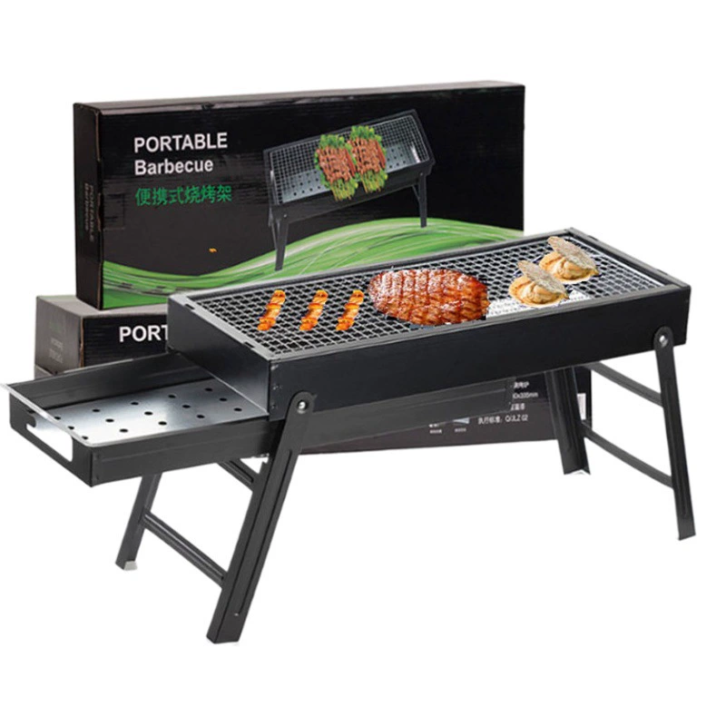 Складной барбекю гриль бытовой ужин Угольный Гриль Открытый Пикник барбекю гриль портативный барбекю гриль подарок оптом