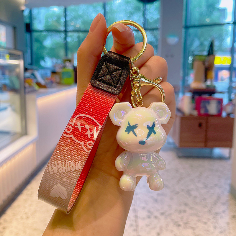 Graffiti bear-streamer White (without card)