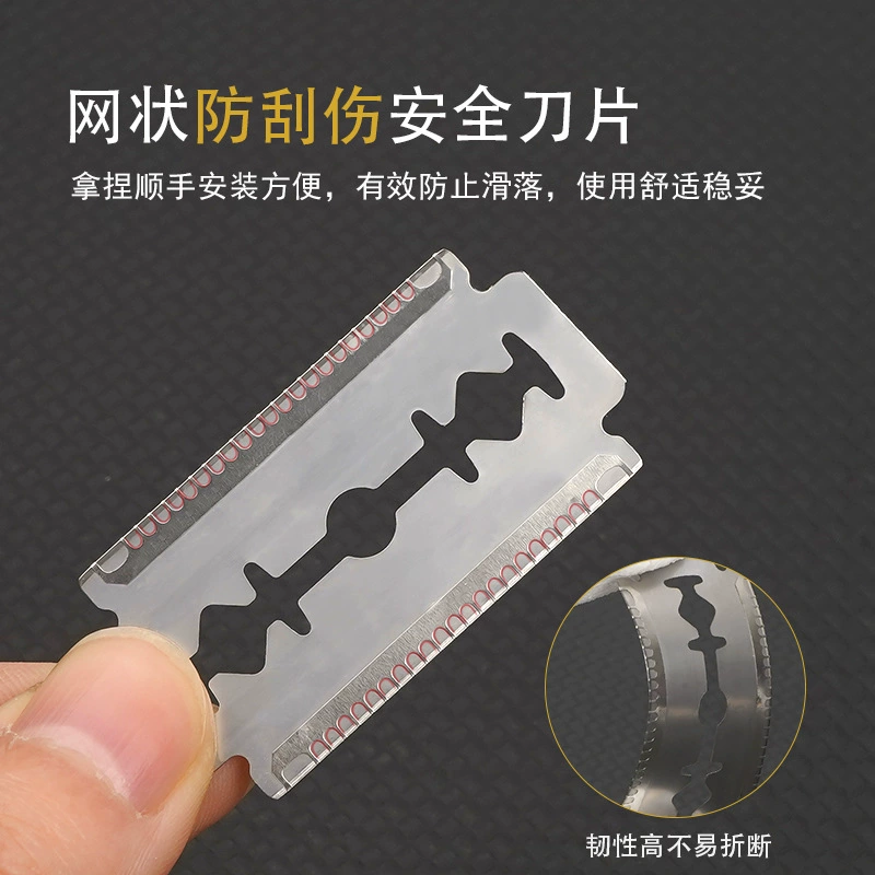 Safe old-fashioned blade, double-sided razor shaving