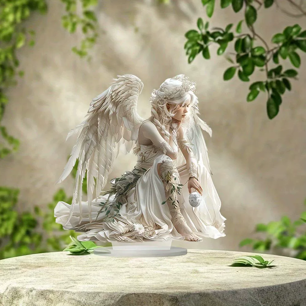 Через границу есть красивый хрустальный шар ангел акрилная вывеска вдохновляющая настольная доска украшения дома