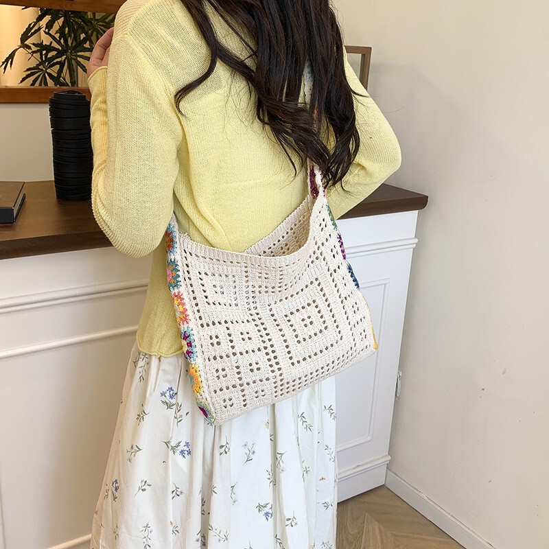 Western Style Simple Niche Design Small Square Bag Fashion 2025 Summer New Style Women's Shoulder Crossbody Bag