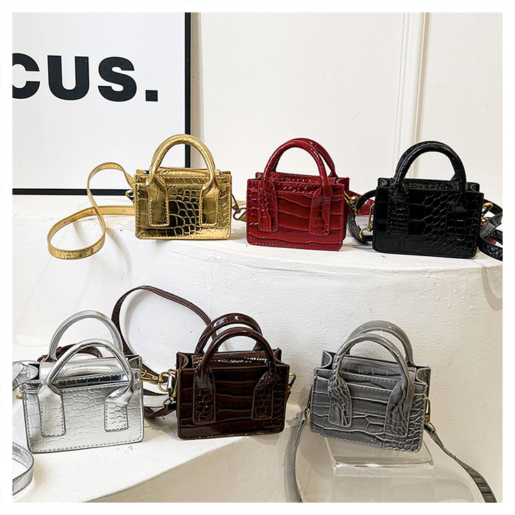 Crossbody Shoulder Bag With Crocodile Pattern For Women_voghion.com