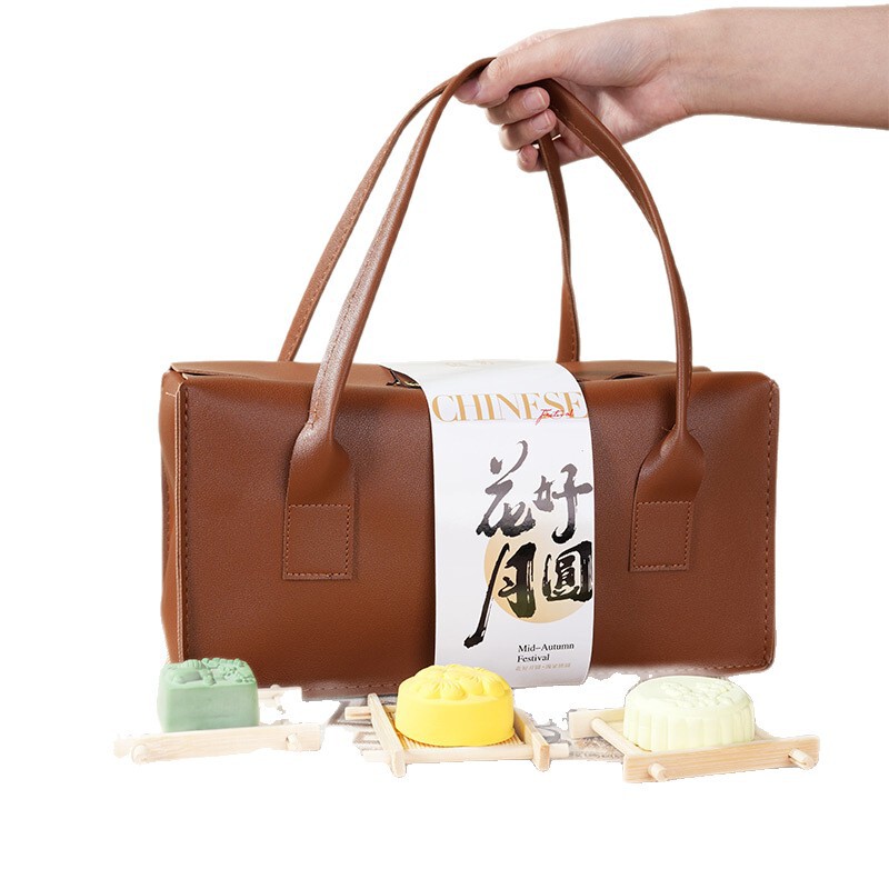 中秋節月餅包装箱、お土産用革製ハンドバッグ、茶葉・コーヒー・ビジネス特産品・高級ギフトボックス|undefined