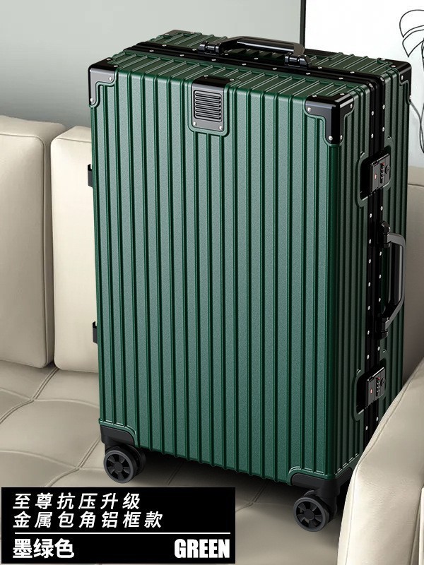 Maleta maleta para hombre, robusta, duradera y silenciosa, rueda universal, caja de contraseña para estudiante, maleta trolley de gran capacidad para mujer