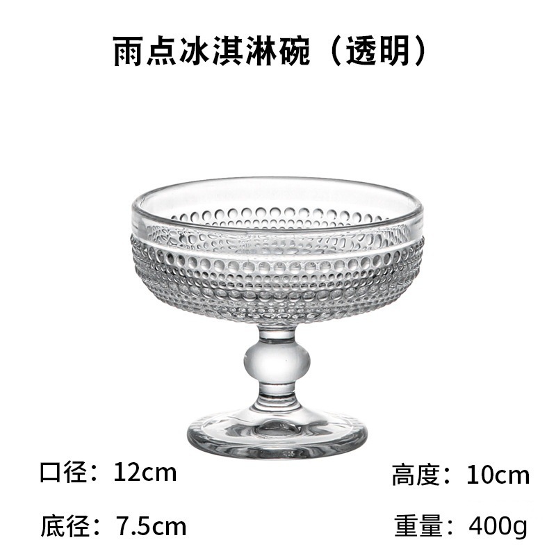 Ice Cream Bowl de lluvia transparente