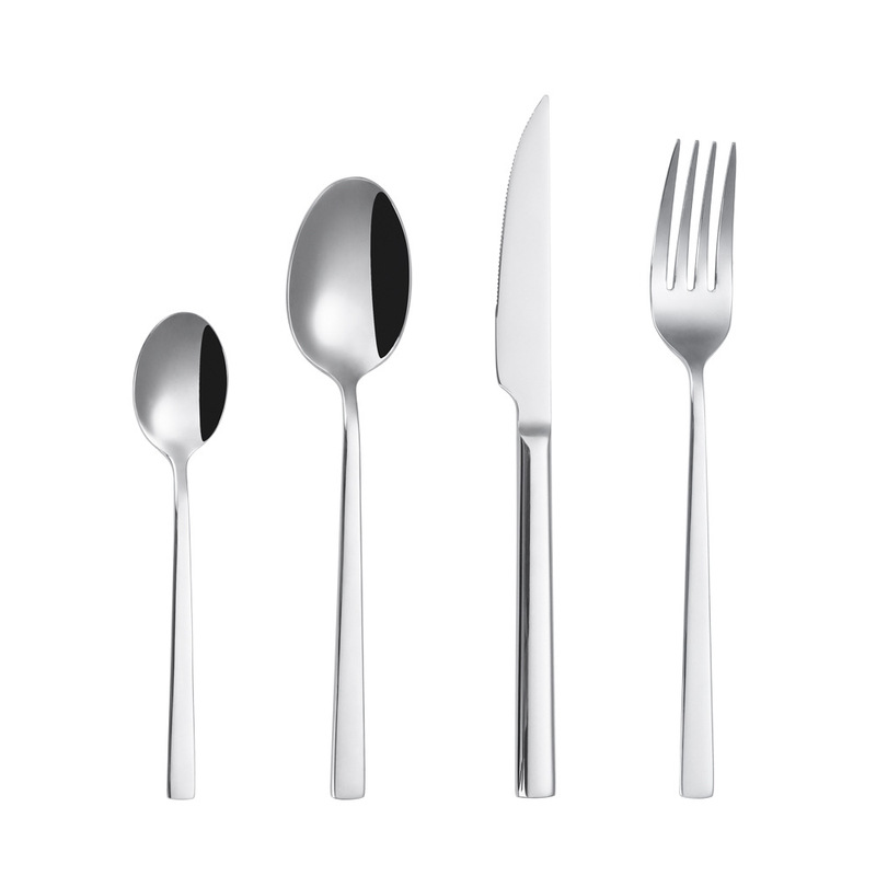 Amazon 売れ筋 304 ステンレス鋼ステーキナイフ、フォーク、スプーンカトラリーセットゴールデン洋食ナイフ、フォーク、スプーンデザートフォークとスプーン|undefined