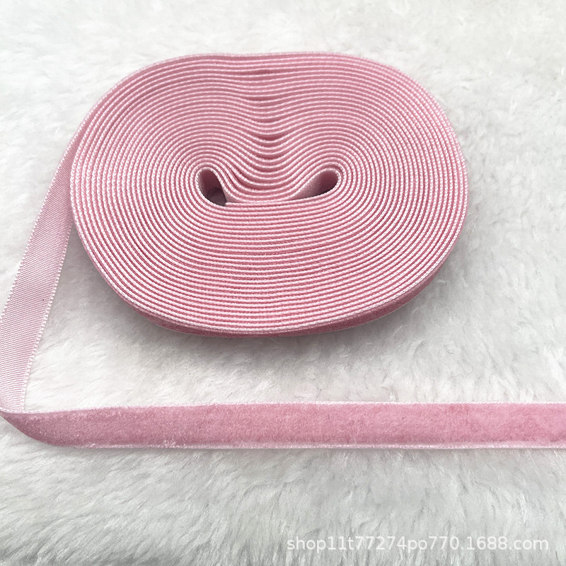 Fabricantes al por mayor 1CM hechos a mano embalaje de regalos de cinta de lana unilateral cinta de cebolla cinta de terciopelo decoración DIY