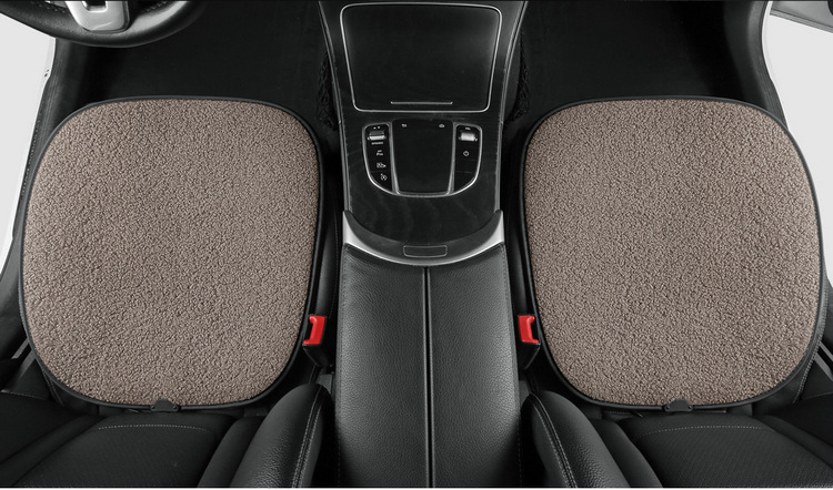 Car Heated Seat Cushion Single Piece Winter Plush Backless Car Seat USB Electric Heating 12V Cigarette Lighter Car Cushion