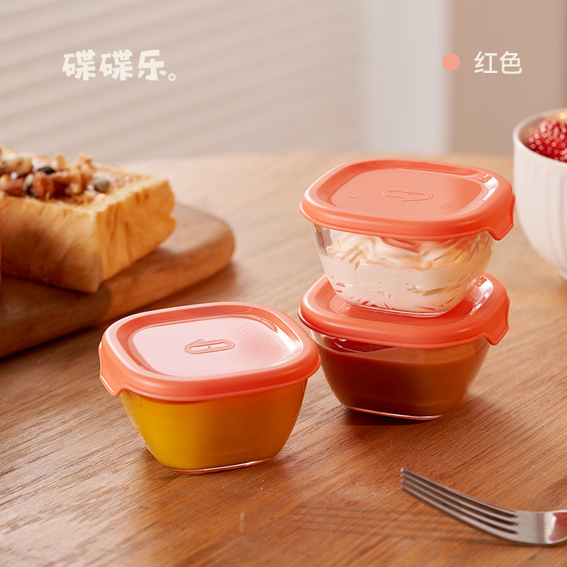 Diyile ガラス密封瓶キッチン鍋ソース調味料瓶ミニポータブル保存瓶サラダボウルピクルス瓶|undefined