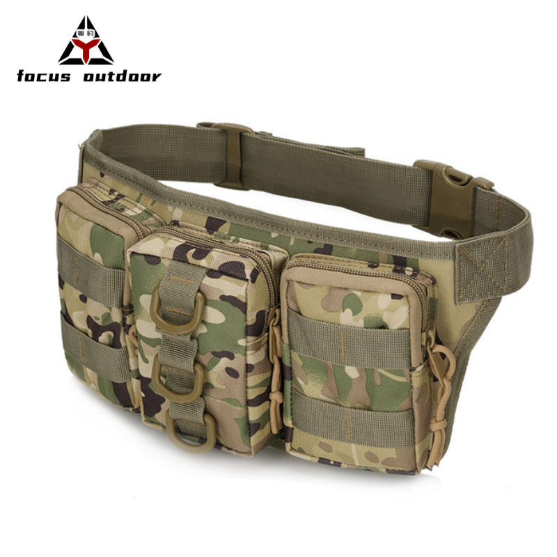 Bolsa de Cintura Táctica Multifuncional para Pesca, Estilo Militar, para Actividades al Aire Libre, Ligera, Impermeable, para Hombre