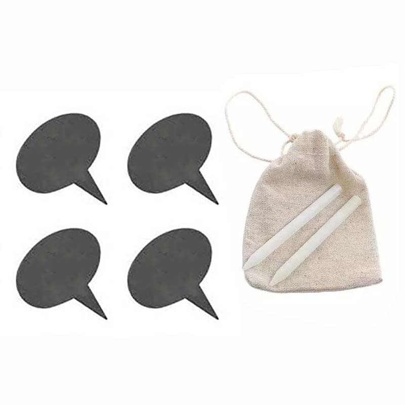 Negro pizarra natural pizarra queso palo cuadrado oval pizarra queso etiqueta queso marca pastel pequeño inserto