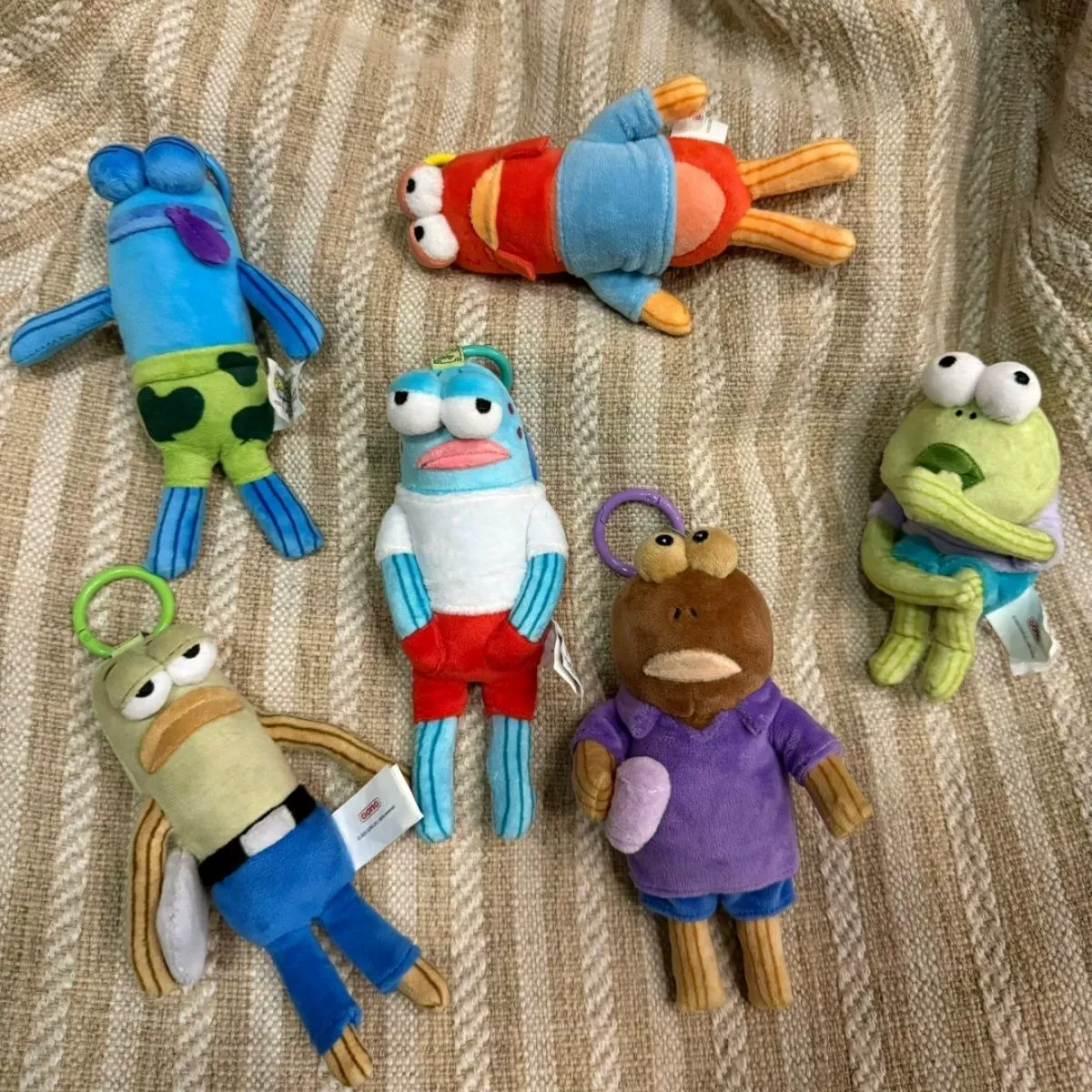 Модный брелок-кулон с плюшевым игрушечным Спанч Бобом в бикини, подвеска для сумки в стиле мультяшной куклы